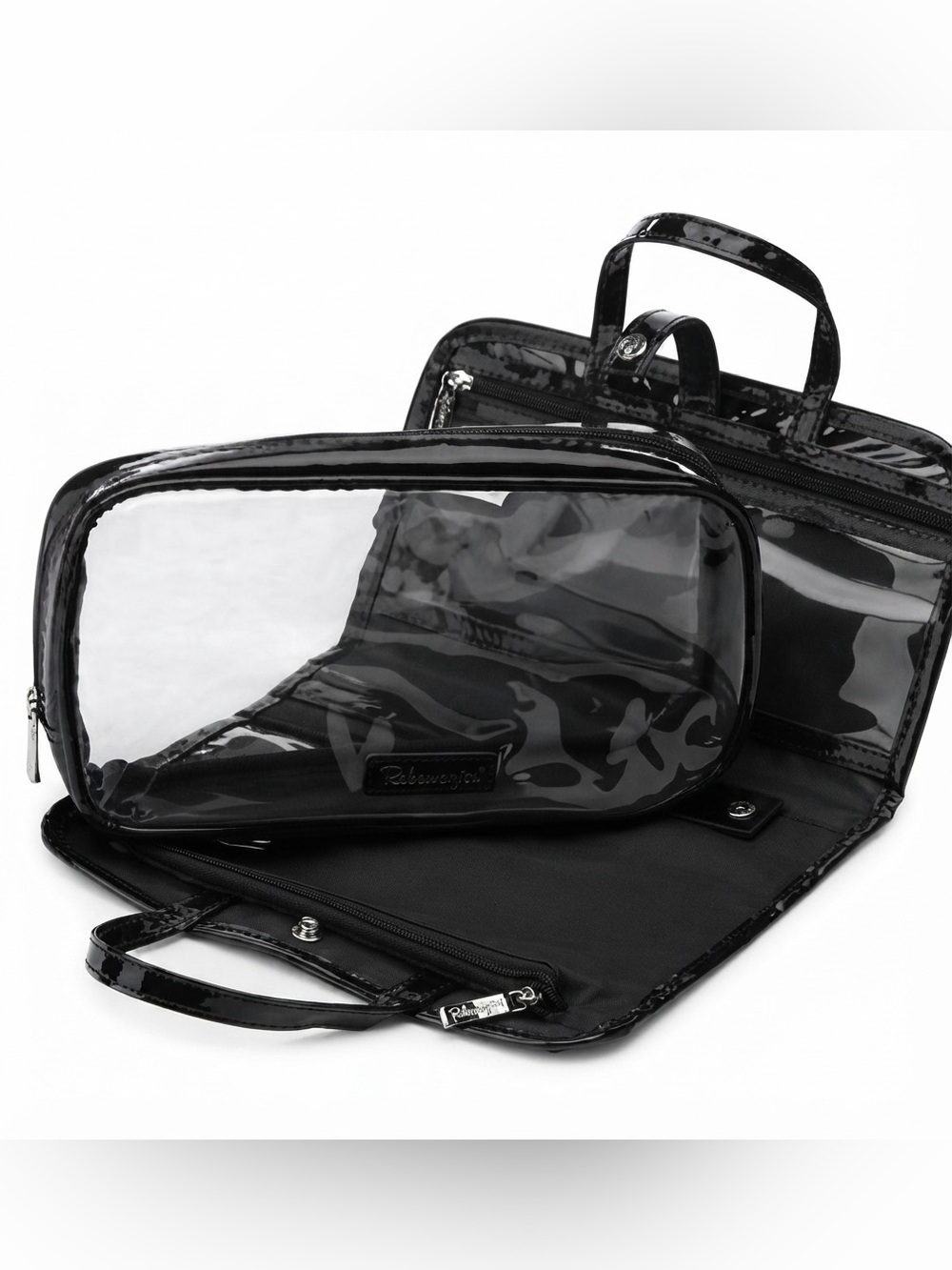 Philosophy Black Travel / Cosmetics Bag with a detachable middle compart…